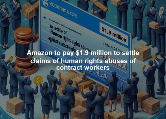 Amazon to pay $1.9 million to settle claims of human rights abuses of contract workers