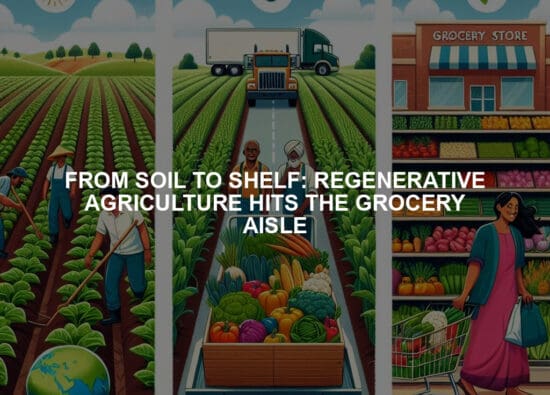 FROM SOIL TO SHELF: REGENERATIVE AGRICULTURE HITS THE GROCERY AISLE