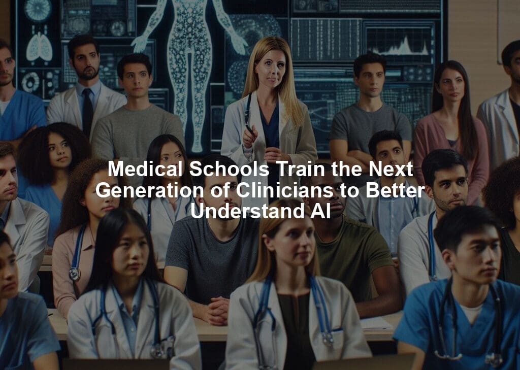 Medical Schools Train the Next Generation of Clinicians to Better Understand AI