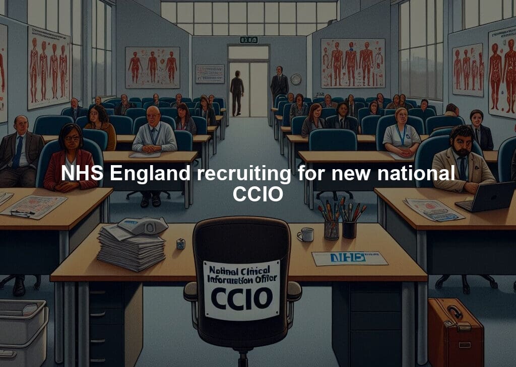 NHS England recruiting for new national CCIO