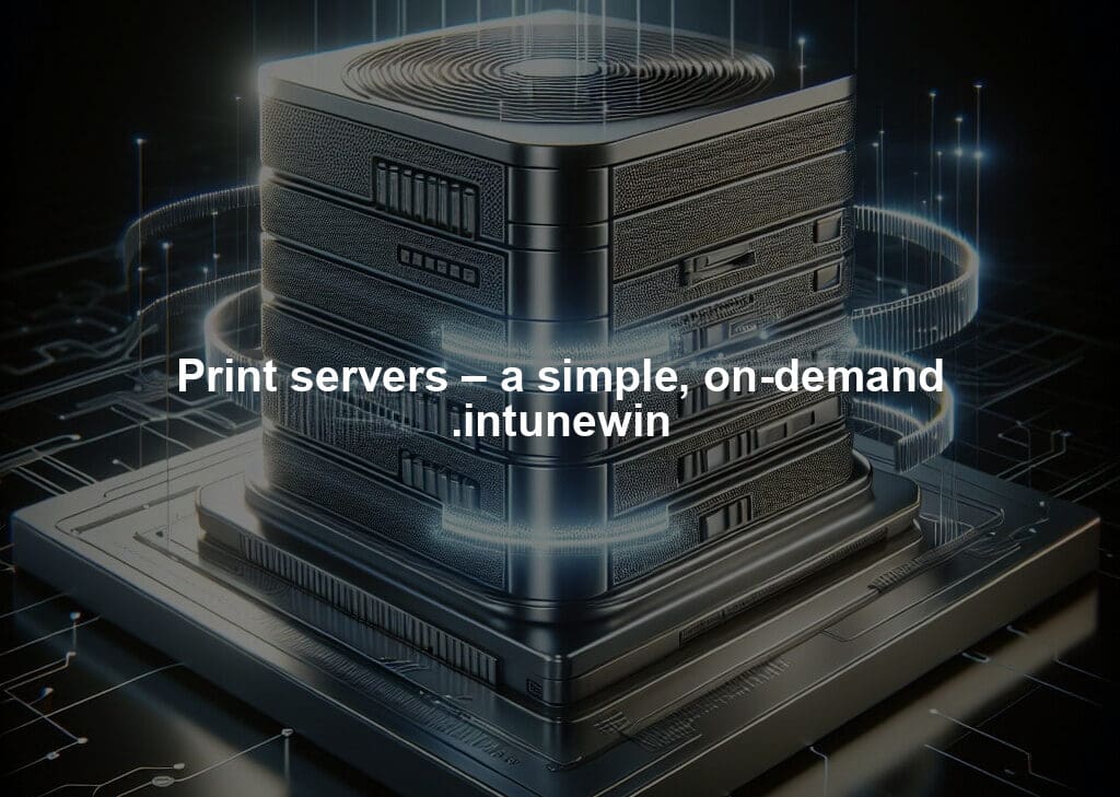 Print servers – a simple, on-demand .intunewin