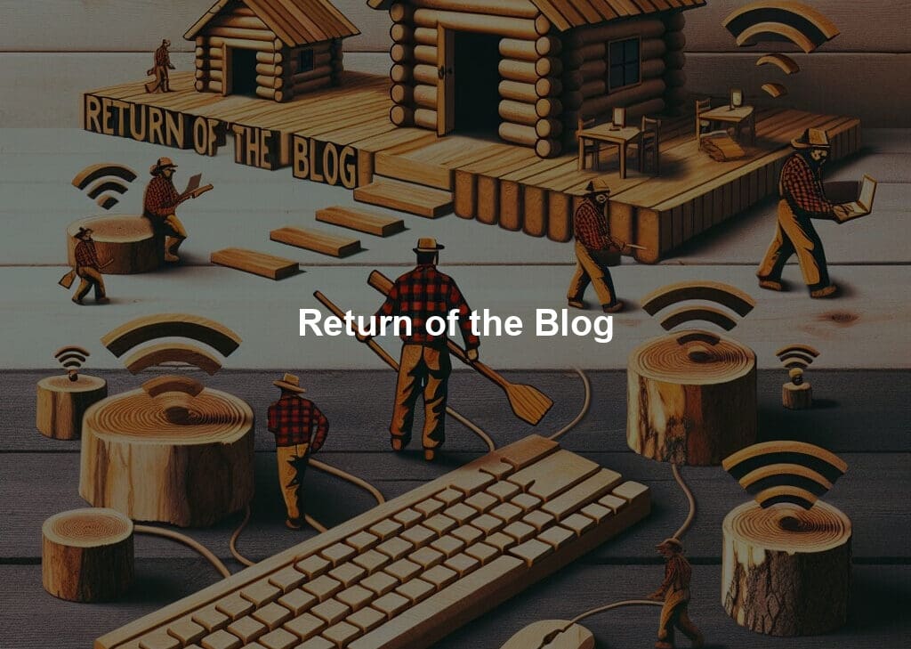 Return of the Blog