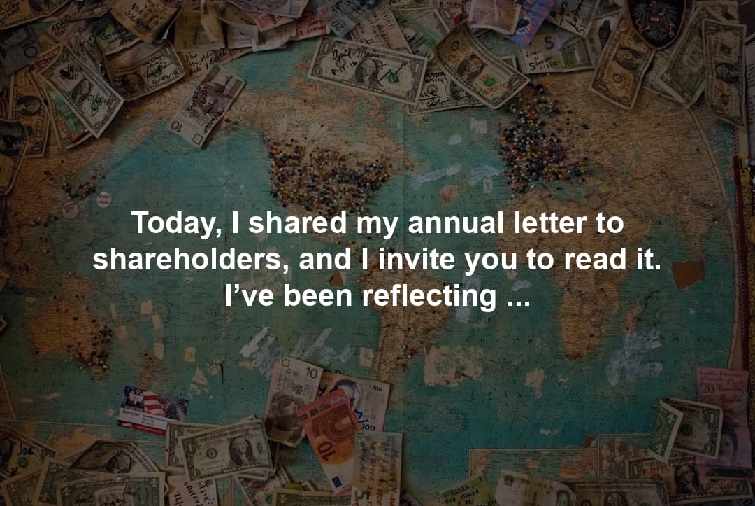 Today, I shared my annual letter to shareholders, and I invite you to read it. I’ve been reflecting on how we stay relevant and continue reinventing ourselves in this age of AI. This includes our deep commitment to security, quality, and AI innovation – for our customers and the world.