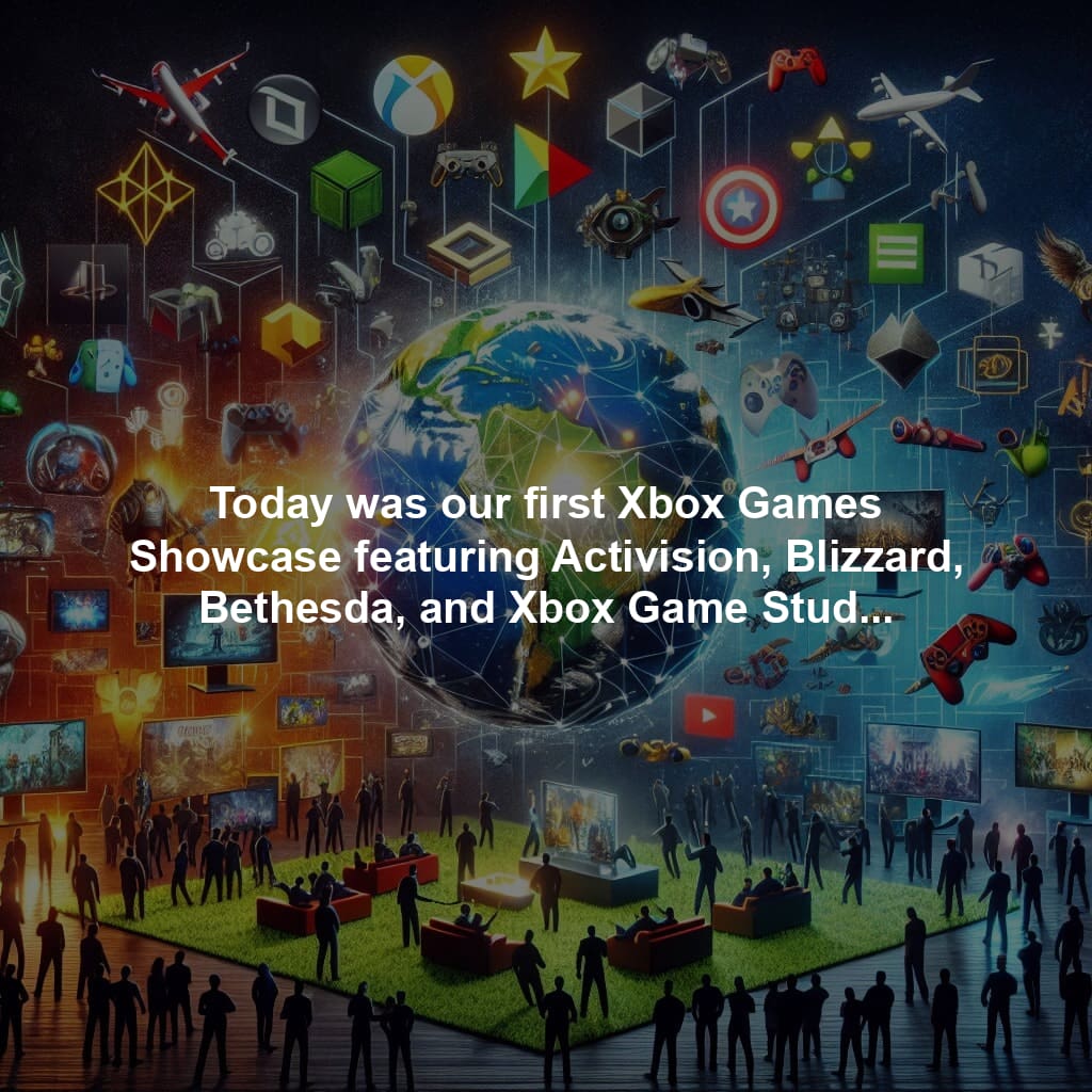 Today was our first Xbox Games Showcase featuring Activision, Blizzard, Bethesda, and Xbox Game Studios, alongside our amazing partners—a remarkable moment as we bring more games and ways to play to people around the world.