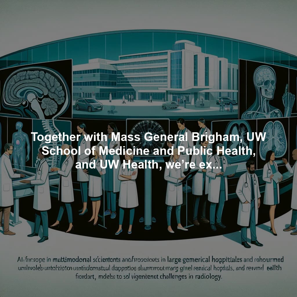 Together with Mass General Brigham, UW School of Medicine and Public Health, and UW Health, we’re exploring how multimodal AI foundation models can accelerate solving some of the biggest challenges in radiology.