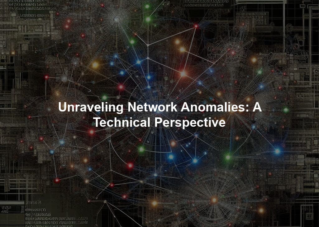 Unraveling Network Anomalies: A Technical Perspective