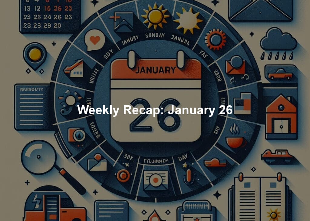 Weekly Recap: January 26