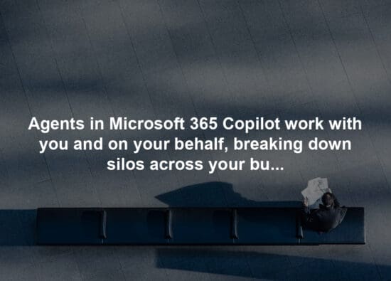 Agents in Microsoft 365 Copilot work with you and on your behalf, breaking down silos across your business applications. And it’s fantastic to see how our partners like Adobe, SAP, ServiceNow, and more are building agents to bring their unique knowledge right into the flow of your work and transform every business process and function, from HR and finance to sales. See this in action and learn more here.