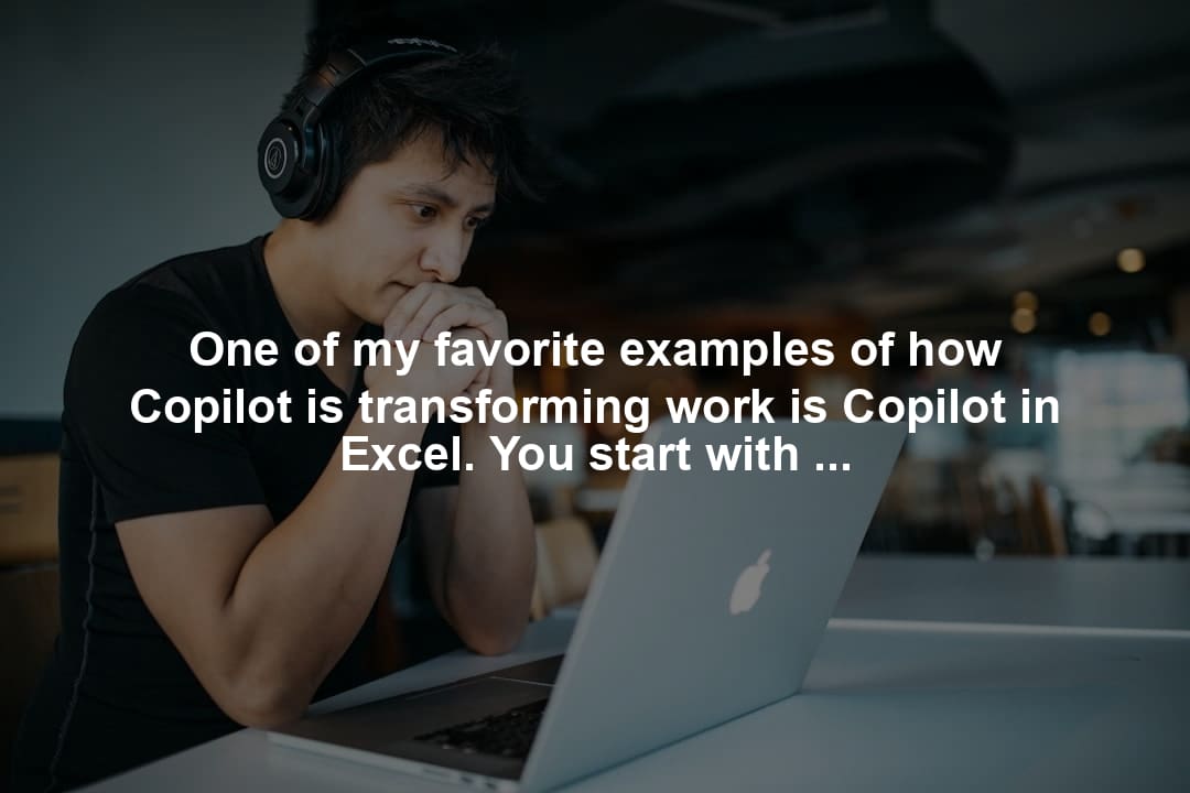 One of my favorite examples of how Copilot is transforming work is Copilot in Excel. You start with a high-level prompt, and Copilot uses advanced reasoning capabilities to build out a full plan. Just like how Excel improved population-scale number-sense, we think Copilot in Excel with Python will improve analysis-sense for the world. Try it for yourself.